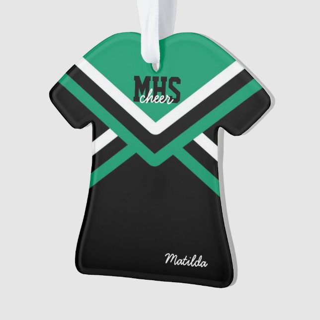 Ornamento acrílicos uniformes do cheerleader (Frente)
