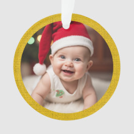 Ornamento Acrylic personalizável do primeiro Natal do bebé