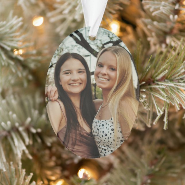 Ornamento Adicione Sua Própria Foto Personalizada (Árvore)