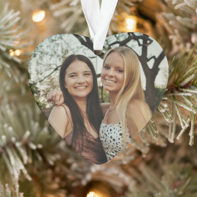 Ornamento Adicione Sua Própria Foto Personalizada (Árvore)
