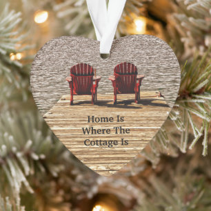 Ornamento Adirondack Chairs Red Home É Onde Está O Algodã