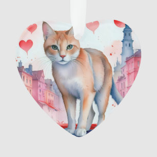 Ornamento Adoro um gato