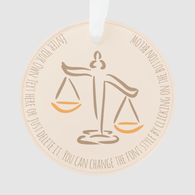 Ornamento Advogado | Procurador | Juíza | Empresa de Direito (Frente)