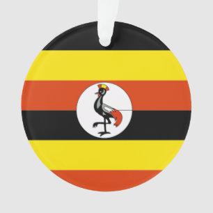 Ornamento África: Bandeira do Uganda
