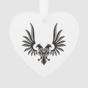 Ornamento Águia com duas Cabeças Ornadas