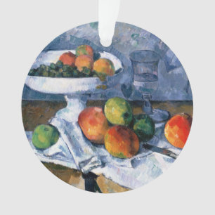 Ornamento Ainda vida com prato de fruta