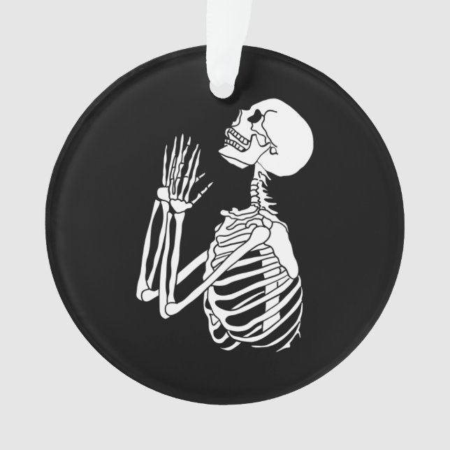 Ornamento Ajuda-me Esqueleto Procurando por Ajuda em um (Frente)