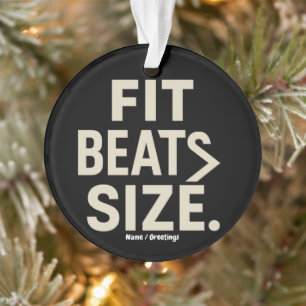 Ornamento Ajuste Batidas Tamanho Motivacional Fitness, Estil