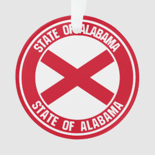 Ornamento Alabama Round Emblem