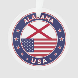Ornamento Alabama, t-shirt do Alabama, adesivo do Alabama,