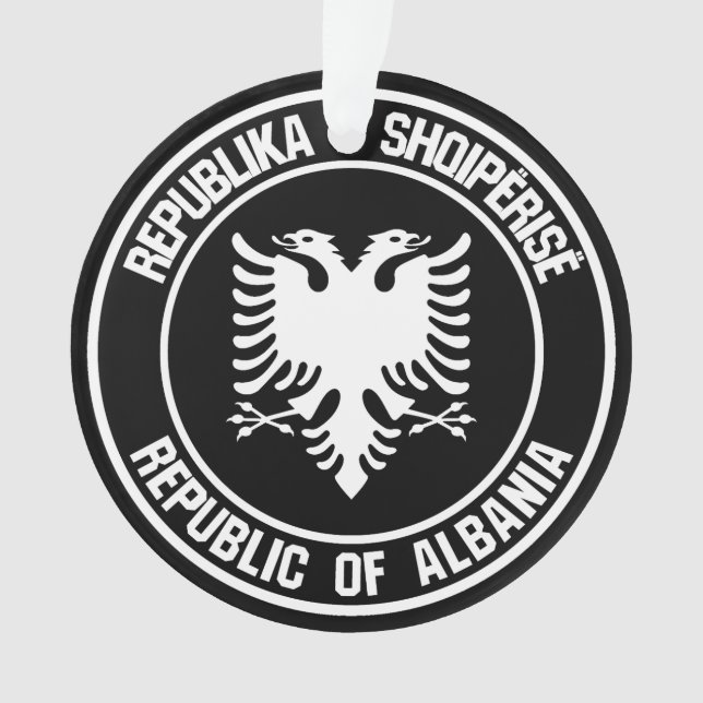 Ornamento Albânia Round Emblem (Frente)