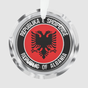Ornamento Albânia Round Emblem