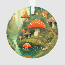 Aldeia Whimsical Mushroom Ornament de Quindolyn