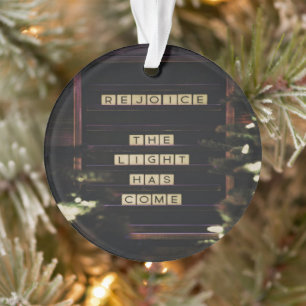 Ornamento Alegra-Te Que A Luz Chegou A Isaiah 60 Bíblia Vers