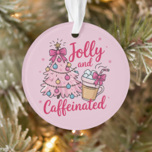 Ornamento Alegre & Cafeinada Café Natal Retro na Moda