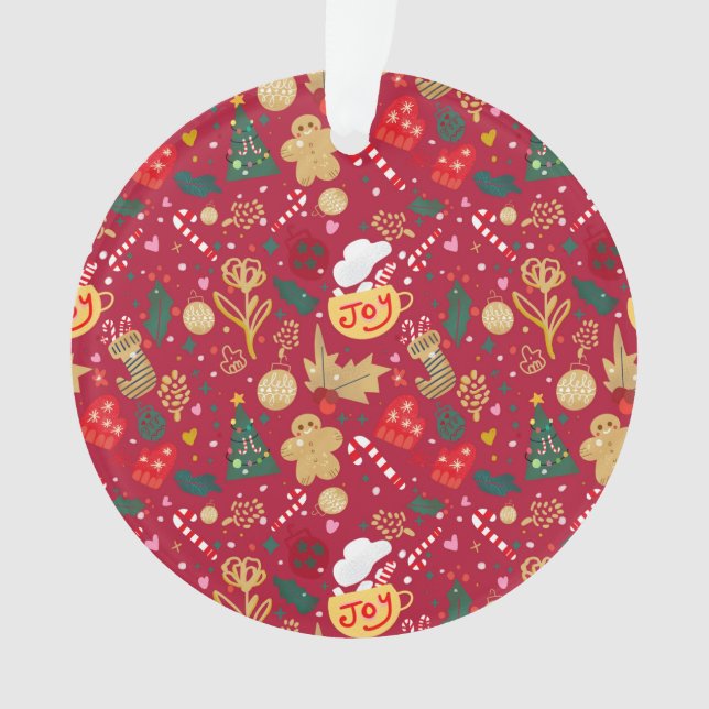 Ornamento Alegria de Natal (Frente)