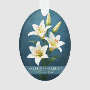 Ornamento Aleluia Cristo Ressuscitou Presente de Fé de Pásco