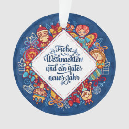 Ornamento Alemanha Frohe Weihnachten Ornament