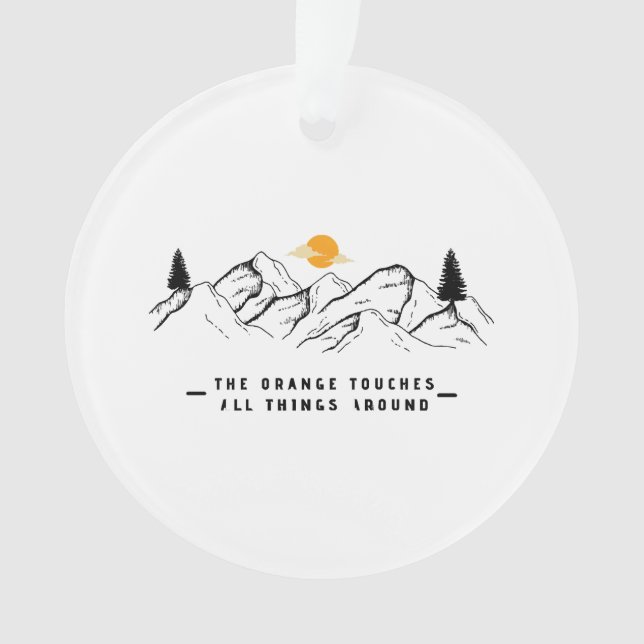 ORNAMENTO ALGO NA LARANJA (Frente)