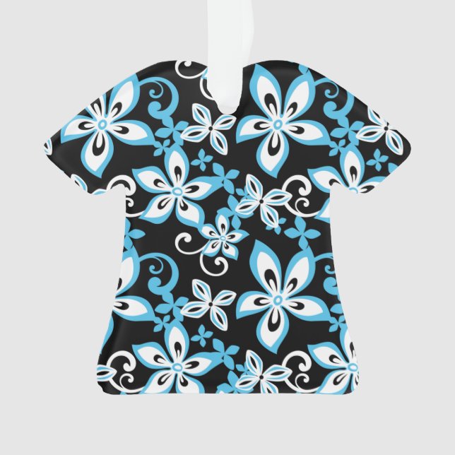 ORNAMENTO ALOHA HAWAII (PRETO/AZUL) (Frente)
