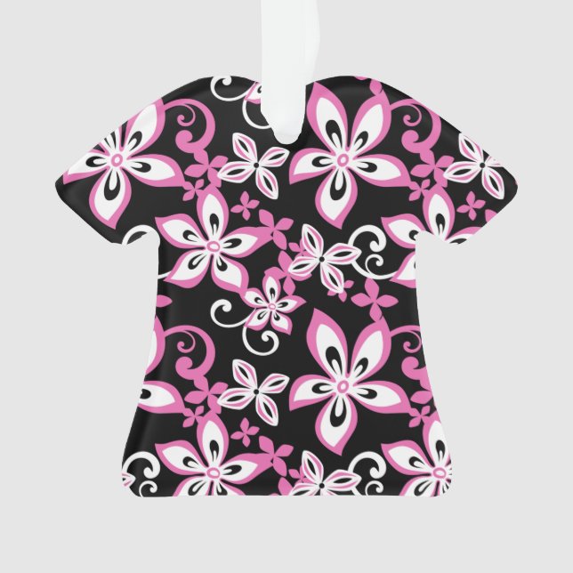 ORNAMENTO ALOHA HAWAII (PRETO/ROSA) (Frente)