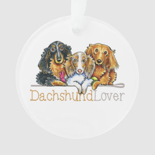 Ornamento Amante de cabelos compridos do Dachshund