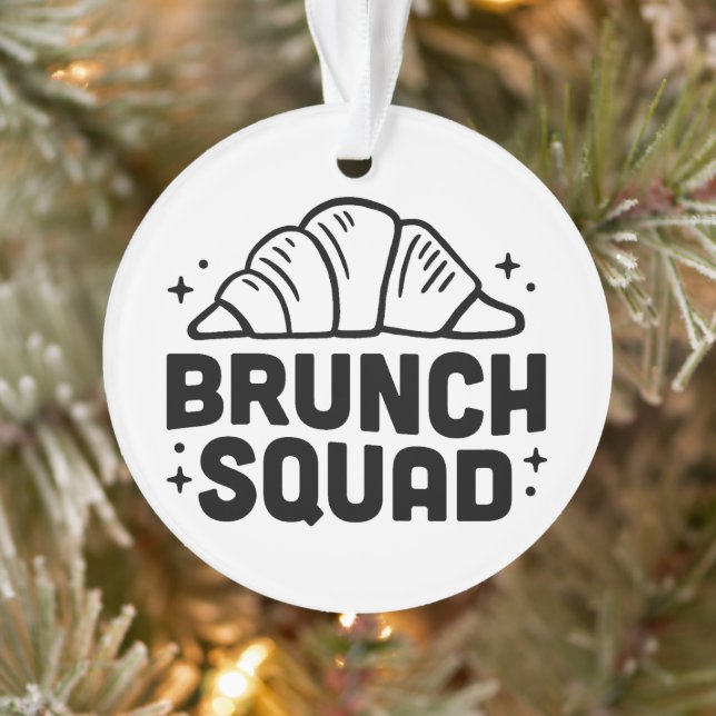 Ornamento Amantes de croissant de esquadrão (Árvore)