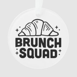 Ornamento Amantes de croissant de esquadrão