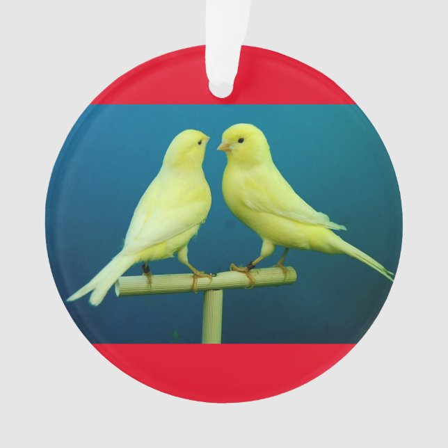 Ornamento amarelo da árvore de Natal (Frente)