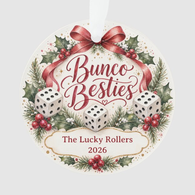 Ornamento Amigas do Bunco (Frente)