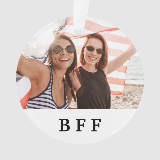 Ornamento Amigos BFF sempre guardando fotos (Frente)
