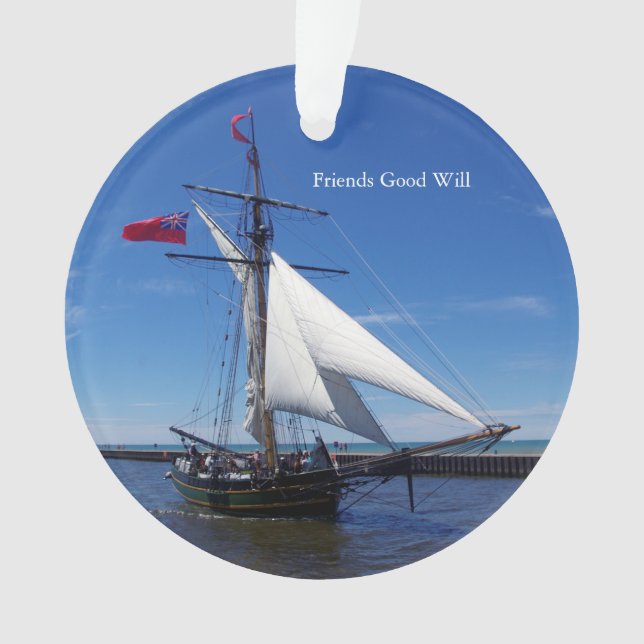 Ornamento Amigos Bom Will Ornament acrílico (Frente)