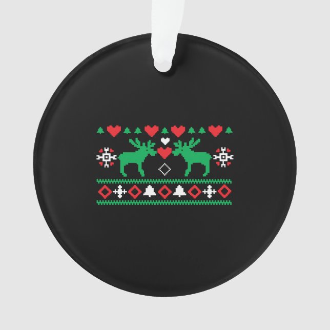 Ornamento Amor Natal Feio (Frente)