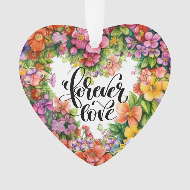 Ornamento Amor para sempre (Frente)