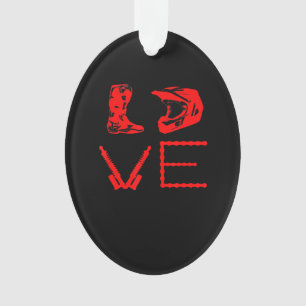 Ornamento Amor Por Dirt Bike Engraçado Presente Para Bikers