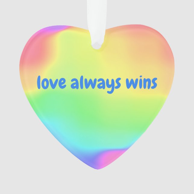 Ornamento Amor Sempre ganha (Frente)