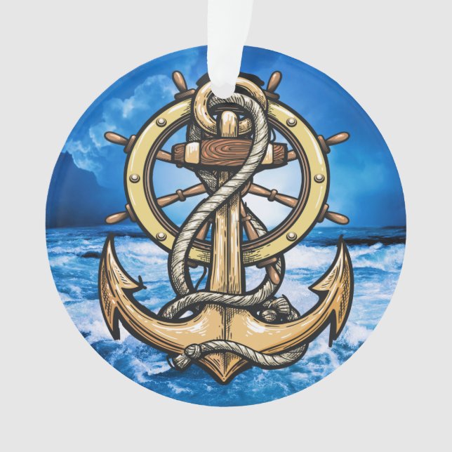 Ornamento Âncora Náutica (Frente)