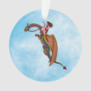 Ornamento Andando pelo Dragão Arco-Íris