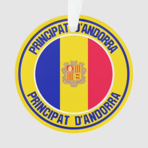 Ornamento Andorra Round Emblem