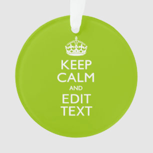 Ornamento Android Green Decor Mantenha Calma E Seu Texto