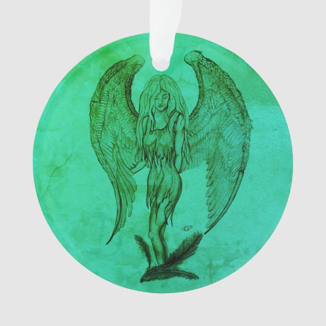 Ornamento Angel no estilo de tatuagem (Frente)