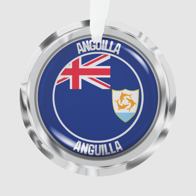 Ornamento Anguilla Round Emblem (Frente)