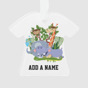 Ornamento Animais bonitos do safari