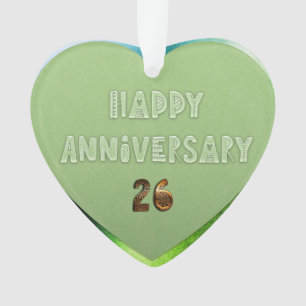 Ornamento Aniversário de Casamento 26