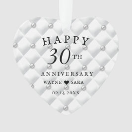 Ornamento Aniversário de Casamento de Pearl 30