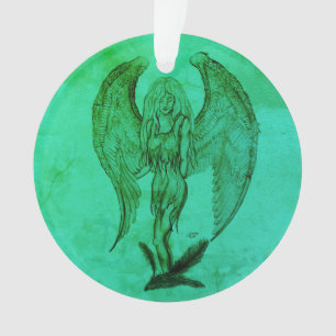 Ornamento Anjo, Arte Lápis em Marmor Design