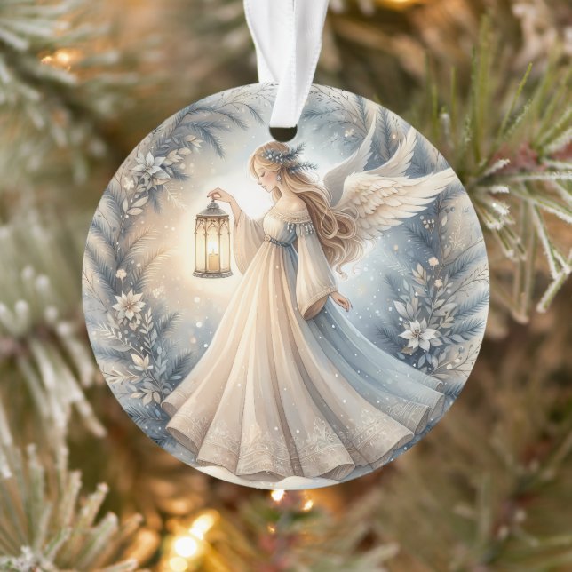 Ornamento Anjo Celestial de Inverno Lanterna da Paz (Árvore)