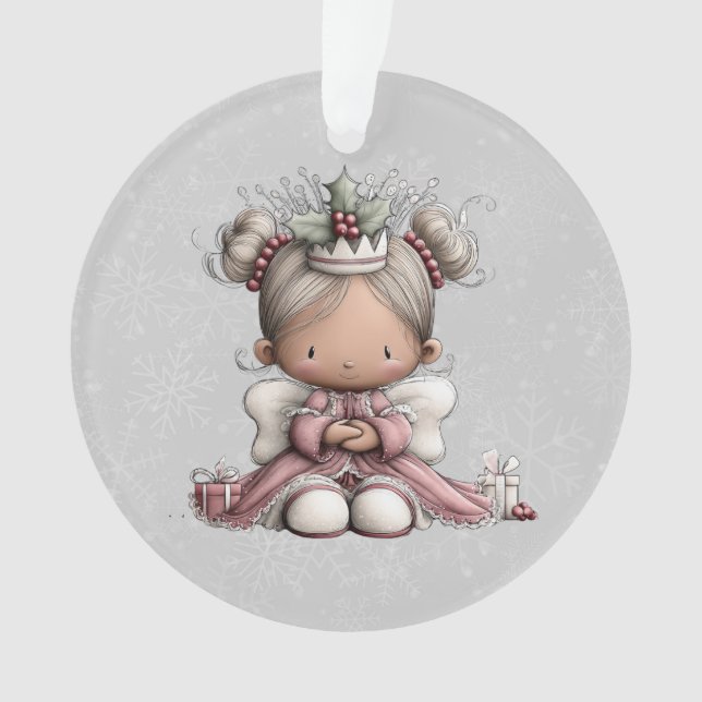 Ornamento Anjo de Natal Caprichoso (Frente)