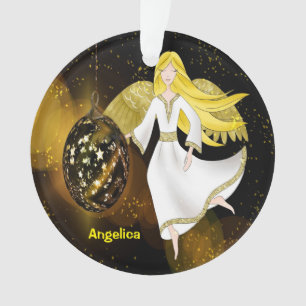 Ornamento Anjo de Natal com Bulb