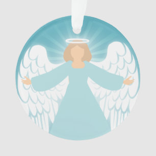 Ornamento Anjo Turquesa
